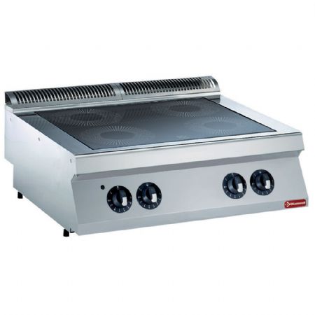Fourneau profondeur 700 électrique 4 feux 8.8 kW à poser - Diamond - E17/4VC8T-N Fourneau profondeur 700 électrique 4 feux 8.8 kW à poser - Diamond - E17/4VC8T-N