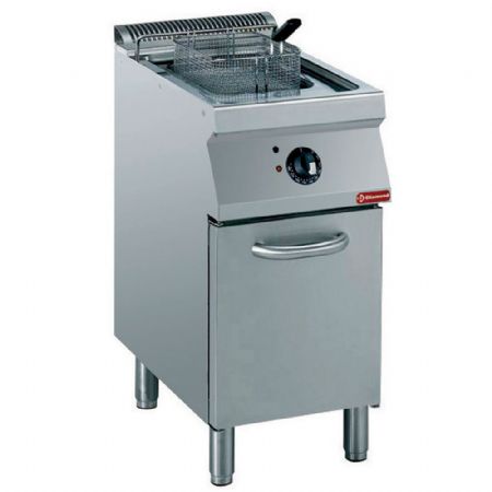 Friteuse professionnelle sur coffre électrique cuve en Y 15 L avec 1 panier - Diamond - E17/F15A4-N