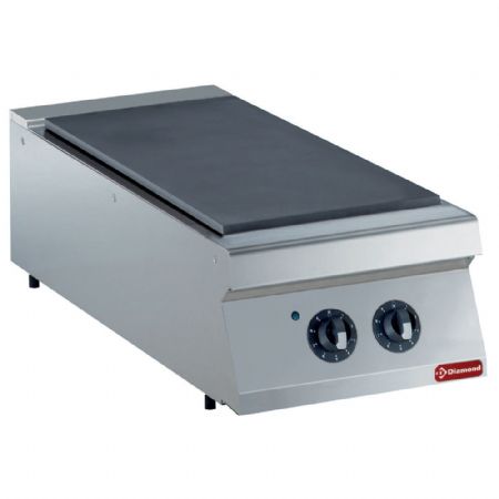 Plaque à snacker pro profondeur 700 Taque électrique 1/2 module TOP monophasé 5 kW - Diamond - E17/ST4T-N