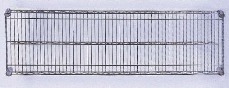 tagres acier chrom pro  4 niveaux - 1220x460 mm