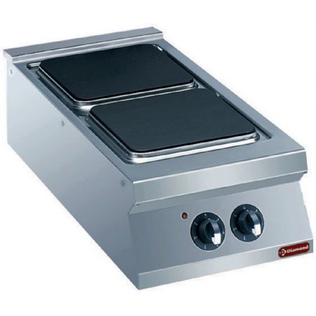 Fourneau profondeur 900 2 plaques électriques Monophasé 8 kW - Diamond - E22/2PQ4T-N