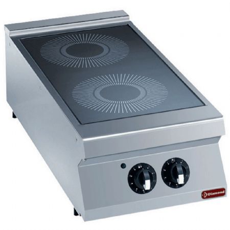 Fourneau profondeur 900 électrique 2 feux 6.8 kW - Diamond - E22/2VC4T-N