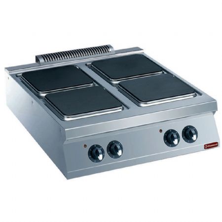 Fourneau profondeur 900 4 plaques électriques monophasé 16 kW - Diamond - E22/4PQ8T-N