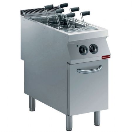 Cuiseur à pâte pro profondeur 900 électrique sur meuble, 1 cuve GN 1/1 40 litres 10 kW - Diamond - E22/CPA4-N