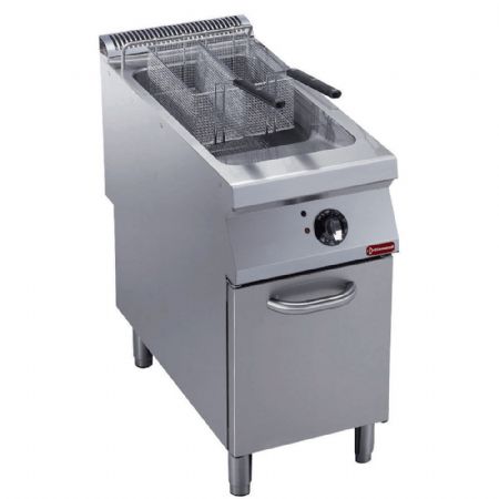 Friteuse cuisine pro profondeur 900 électrique 1 cuve Y 23 L 18 kW sur meuble - Diamond - E22/F23A4-S