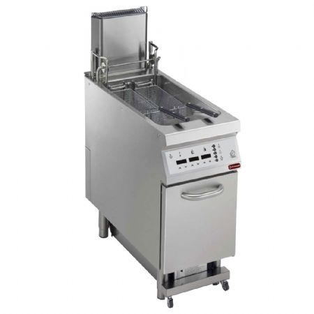 Friteuse cuisine pro profondeur 900 électrique cuve 23 L avec filtrage automatique de l'huile, relevage automatique et programmes mémorisables - Diamond - E22/F23CFSA4-AC