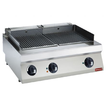 Grill pierre de lave profondeur 900 électrique 11,6 kW surface de cuisson 690x600 mm - Diamond Promo - E22/GPLP2-HP Grill pierre de lave profondeur 900 électrique 11,6 kW surface de cuisson 690x600 mm - Diamond Promo - E22/GPLP2-HP