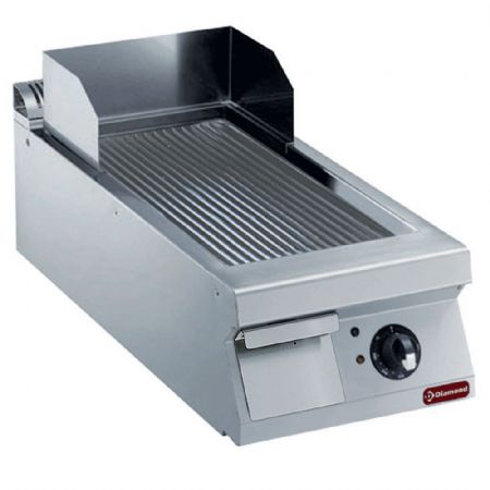 Plaque à snacker pro profondeur 900 électrique rainurée 7.5 kW - Diamond - E22/PR4T-NE
