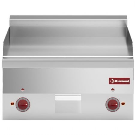 Plaque à snacker pro profondeur 600 électrique surface lisse 6 kW - Diamond Promo - E60/PL6T-N