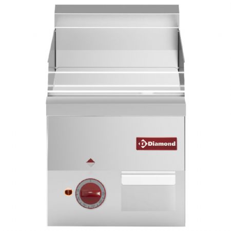 Plaque à snacker pro profondeur 600 électrique surface lisse chrome 3 kW - Diamond - E60/PLCD3T-N