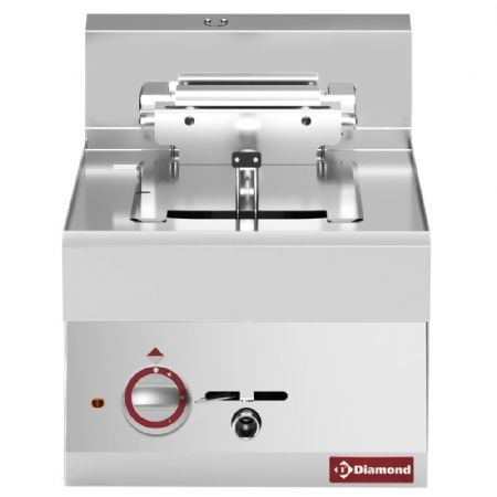 Friteuse cuisine pro profondeur 650 électrique 1 cuve 10 litres 9 kW - Diamond - E65/F10-4T-9KW-N