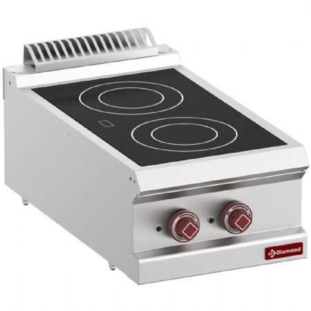 Fourneau profondeur 700 électrique vitrocéramique 2 zones -Top 4,3 kW - Diamond - E7/2VC4T-N