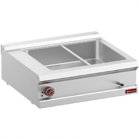 Bains-marie pro ligne profondeur 700 électrique 1 cuve pour bacs GN jusqu'à 150 mm - Diamond - E7/BM8T-N
