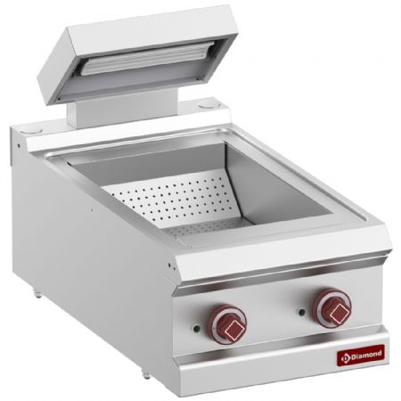 Poste bac de salage pour frites avec cuve inox 310x510x180 mm - Diamond - E7/SF4T-N