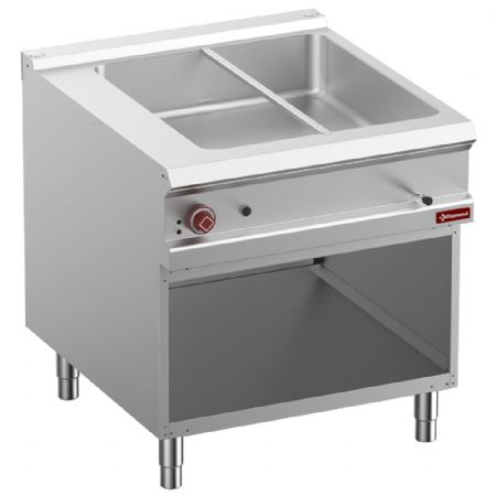 Bains-marie pro ligne profondeur 900 électrique 8 bacs GN 1/3 150 mm avec armoire ouverte - Diamond - E9/BMA8-N Bains-marie pro ligne profondeur 900 électrique 8 bacs GN 1/3 150 mm avec armoire ouverte - Diamond - E9/BMA8-N