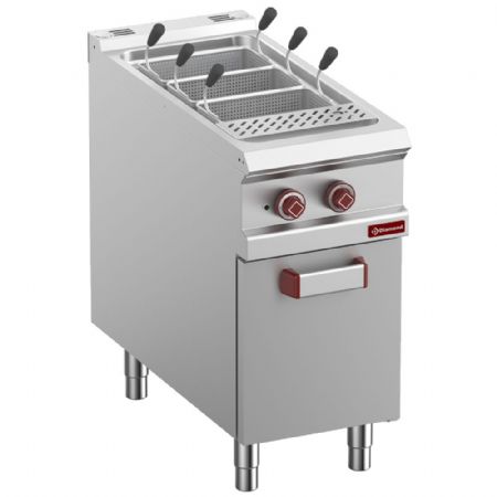 Cuiseur à pâte pro profondeur 900 électrique sur meuble fermé, Cuve 40 L, 9 kW - Diamond - E9/CPA4-N