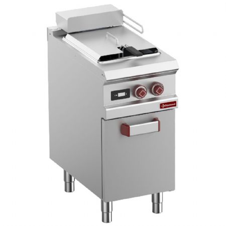 Friteuse cuisine pro profondeur 900 électrique sur meuble fermé 1 cuve de 21 litres 22.5 kW - Diamond Promo - E9/F21A4-NAP Friteuse cuisine pro profondeur 900 électrique sur meuble fermé 1 cuve de 21 litres 22.5 kW - Diamond Promo - E9/F21A4-NAP