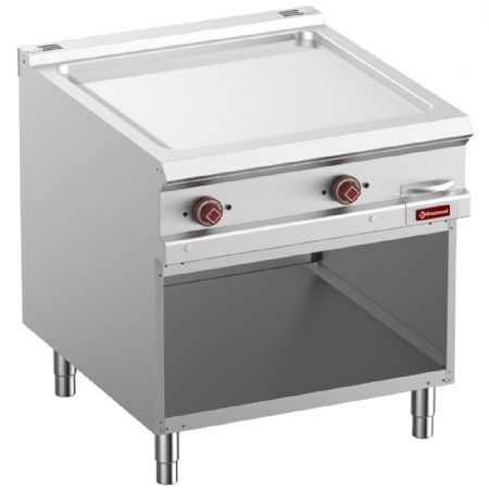 Plaque à snacker pro profondeur 900 électrique chromée module 1/1 armoire ouverte 14 kW - Diamond - E9/PLCA8-N