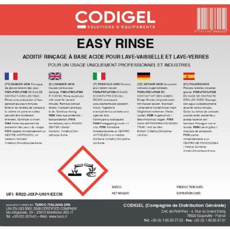 Liquide de rincage acide