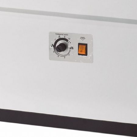 Refroidisseur  bouteilles et cannettes blanc tropicalis 2 portes avec dessus inox et fond plat - 184L
