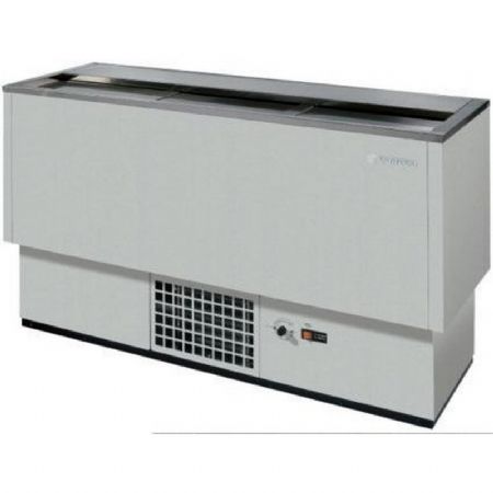 Refroidisseur  bouteilles et cannettes 3 portes avec fond plat couleur blanc - 300L