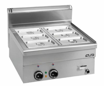 Bain marie lectrique  poser cuve GN1/1 + 2xGN1/4 - Profondeur 600mm