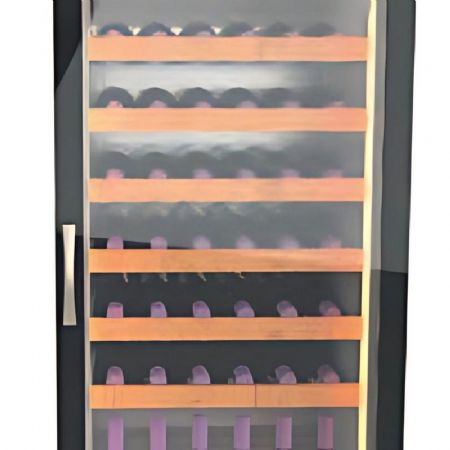 Armoire  vins positive noire 1 porte vitre  +2 / +18C - 500L
