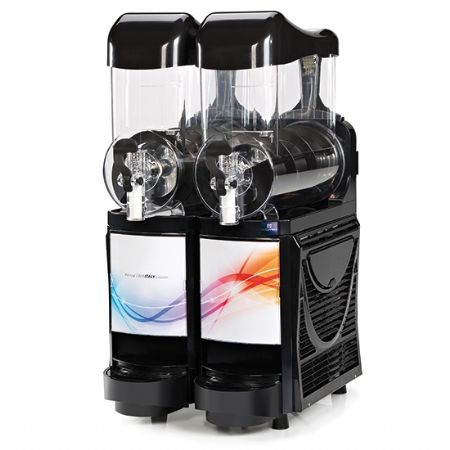 Distributeur de Boissons machine à granité 2 x 10 litres noir - Virtus - EBZ0002/CNBL