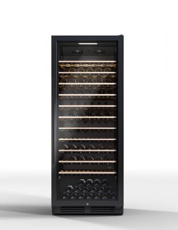 Cave  vins de vieillissement encastrable connecte 1 porte vitre - 149 bouteilles