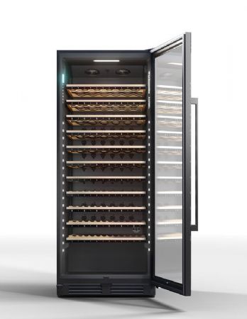 Cave  vins de vieillissement connecte 1 porte vitre - 149 bouteilles