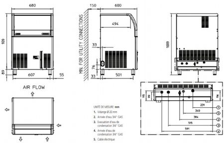 Machine Gla�ons pro 74kg/24h forme gourmets avec cabine incorpor�e 39 kg