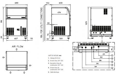 Machine Gla�ons pro 83kg/24h forme gourmets avec cabine incorpor�e 48 kg