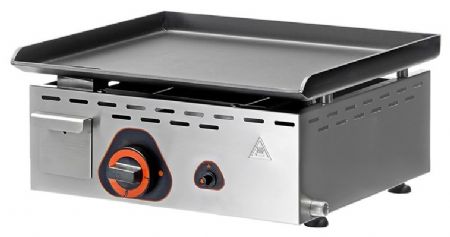 Plaque à snacker professionnelle Gaz à poser acier lisse 4,1 kW - Sofraca - ECO45