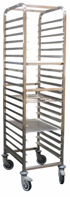Echelle inox dmontable GN2/1, 20 tages - 585x675x1860 mm