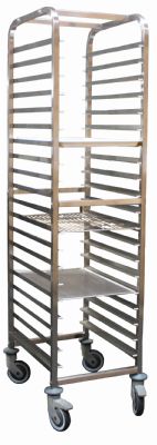 Echelle inox dmontable 600X400, 20 tages - 465x630x1860 mm