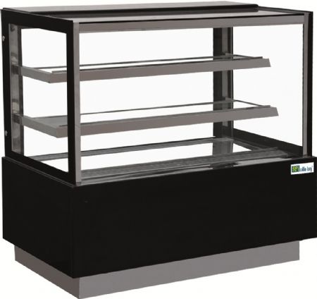Vitrine panoramique positive pour patisserie vitre droite 2 tages +2 / +8C - 480L