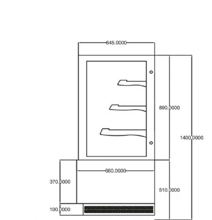 Vitrine réfrigérée de Boulangerie Pâtisserie 831 L positive 1800 mm - Afi-Collin-Lucy - EDEN700