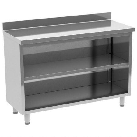 Meuble Bas de Rangement Inox Comptoir arrière 1 étagère intermédiaire, 1000x600x1050 mm - Virtus - EEZ0024 Meuble Bas de Rangement Inox Comptoir arrière 1 étagère intermédiaire, 1000x600x1050 mm - Virtus - EEZ0024