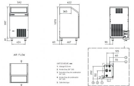 Machine � gla�ons grains professionnelle 130 kg/24h avec r�serve 30kg et pompe de relevage