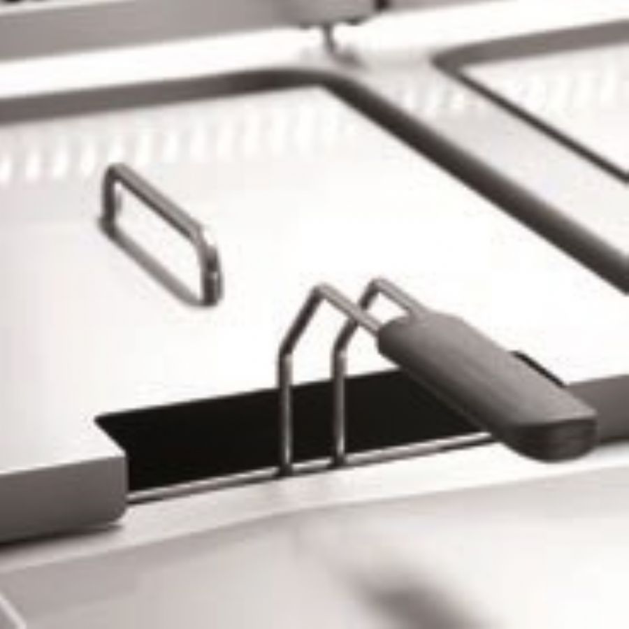 Friteuse �lectrique � poser 2 cuves de 10L - Profondeur 600mm