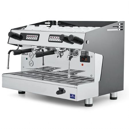 Distributeur à café professionnel automatique 2 groupes, 11 litres, 3,7 kW, monophasé - Virtus - EFA0016 Distributeur à café professionnel automatique 2 groupes, 11 litres, 3,7 kW, monophasé - Virtus - EFA0016