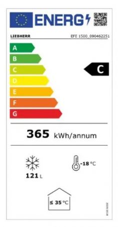 Cong�lateur de glacier 2 portes pleines coulissantes - 148L