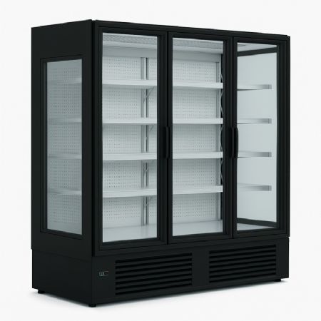 Vitrine verticale de Boucherie avec 3 portes et cots vitrs -1 / +5C (M1) - 1908x771x2160   mm