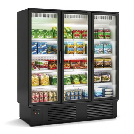 Armoire réfrigérée négative 1162 L à portes battantes sans cadre - Docriluc - EFIL-3C-L1-LC