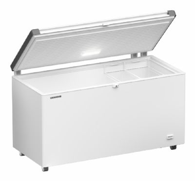 Conglateur bahut blanc avec couvercle plein - 404L
