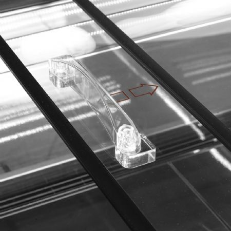 Cong�lateur et r�frig�rateur polyvalent 2 portes coulissantes vitr�s de -18 � 5�C - 213L