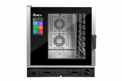 Four mixte à injection directe de vapeur alimenté au gaz doté de 6 niveaux dimensions GN 2/1