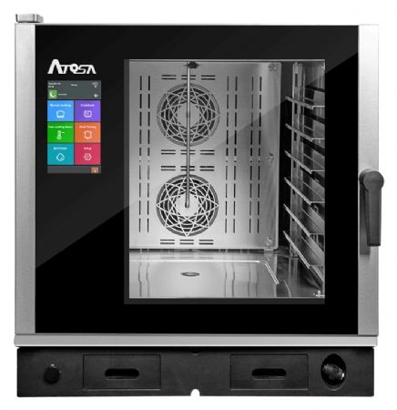 Four mixte professionnel 6 niveaux GN2/1 triphasé - Atosa - EPC-0621E2