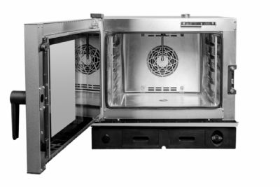 Four mixte à injection directe de vapeur alimenté au gaz avec 10 niveaux dimensions GN 2/1