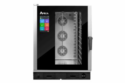 Four mixte à injection directe de vapeur alimenté au gaz avec 10 niveaux dimensions GN 2/1